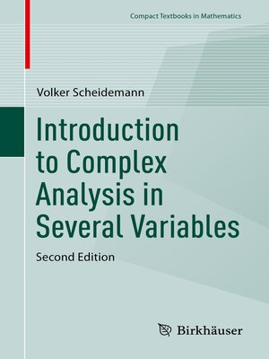 cover image of Introduction to Complex Analysis in Several Variables